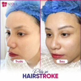 Kỹ thuật phẩy sợi Hairstroke tạo hiệu ứng sợi siêu thực, giúp hàng mày sắc nét, mềm mại và tự nhiên như lông mày thật.