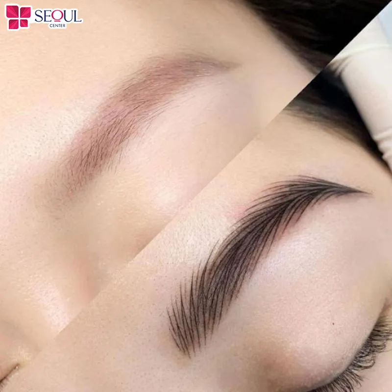 Dặm lại chân mày khi màu mực lên không đều hoặc bị nhạt để màu sắc hài hòa và sắc nét hơn