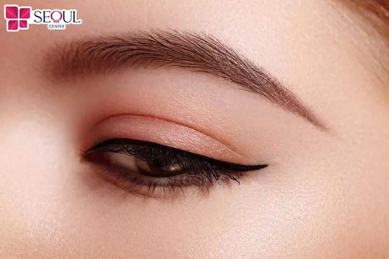 Lông mày lá liễu có dáng mảnh, cong nhẹ, phần đuôi nhỏ gọn và thanh thoát, giúp khuôn mặt tròn trông cân đối, gọn nét hơn