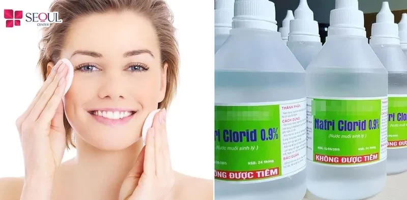 Chăm sóc đúng cách bằng nước muối sinh lý giúp lông mày bong vảy tự nhiên và an toàn.