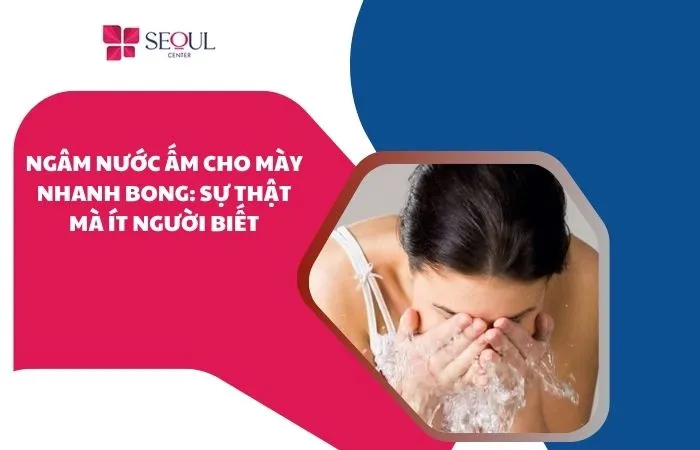 Ngâm nước ấm cho mày nhanh bong là sai lầm, dễ làm nhòe màu, lâu lành và tăng nguy cơ nhiễm trùng. Hãy để mày bong tự nhiên trong 3–7 ngày.