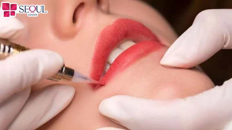 Kỹ thuật phun môi hiện đại với đầu kim siêu nhỏ giúp đưa mực nhẹ nhàng vào lớp thượng bì, hạn chế tổn thương và giảm sưng đau sau phun