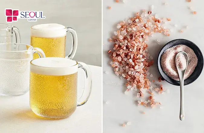 Tắm trắng bằng muối ăn và bia không chỉ giúp da trắng sáng mà còn khoẻ khoắn hơn