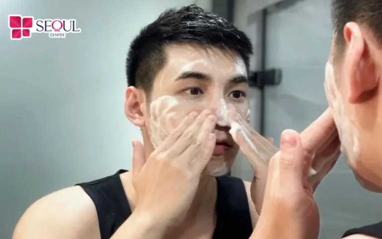 Chăm sóc và vệ sinh da sạch sẽ thường xuyên có thể góp phần loại bỏ bụi bẩn, kích thích tuần hoàn máu và thúc đẩy tăng sinh râu nhân trung