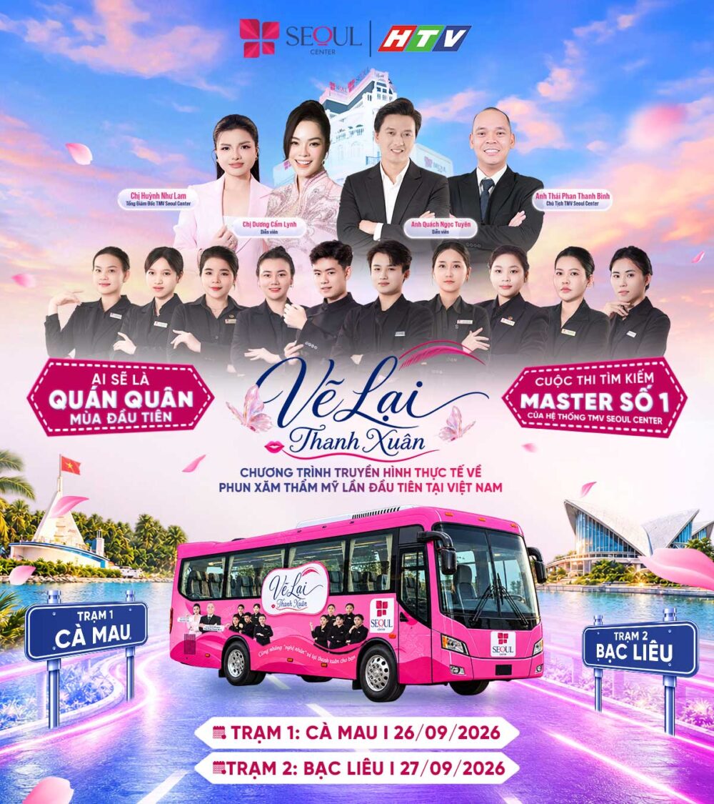 Cuộc thi tìm kiếm Gương mặt Phun Xăm Nổi Bật Tại Seoul Center sẽ có sự đồng hành của Host Thái Phan Thanh Bình, 10 tài năng phun xăm nổi bật và các khách mời đặc biệt