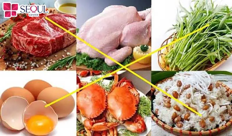 Những thực phẩm cần kiêng sau khi phun môi