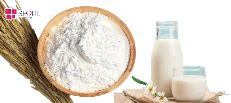 Bột gạo phối hợp với sữa tươi hỗ trợ làm suy yếu nang lông và tẩy tế bào chết