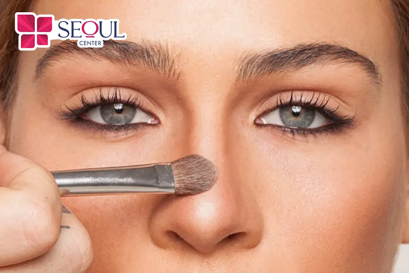 Make up là một trong những phương pháp khắc phục mũi to