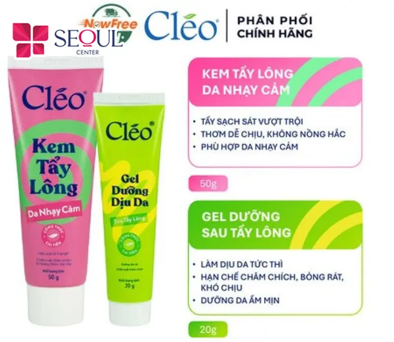 Cléo mang đến hai lựa chọn chăm sóc riêng biệt, đáp ứng nhu cầu hỗ trợ làm chậm lông mọc hoặc cải thiện sắc da.