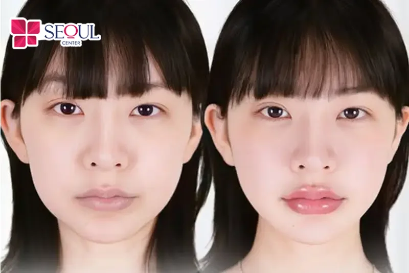 Tiêm filler môi giúp bờ môi căng mọng và mờ các rãnh nhăn rõ rệt