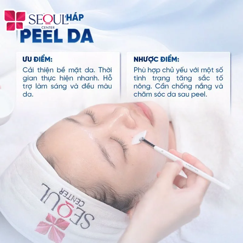 Peel da giúp tái tạo bề mặt và làm mờ thâm mụn nhanh chóng