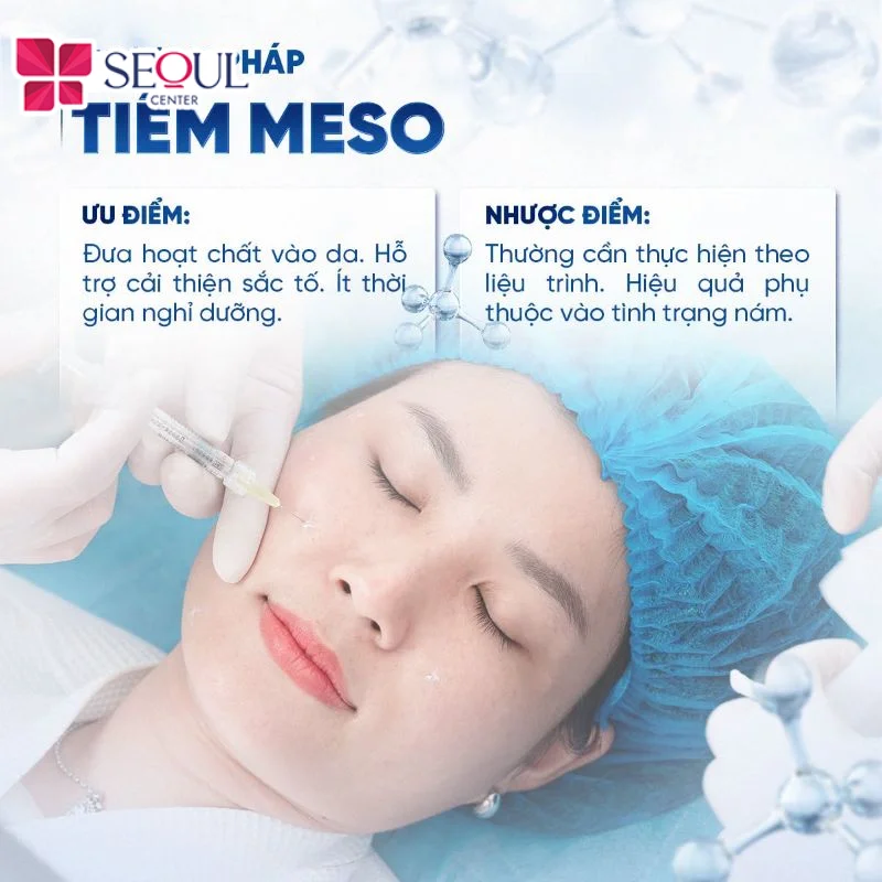 Tiêm Meso giúp nuôi dưỡng làn da sáng khỏe và loại bỏ gốc thâm hiệu quả