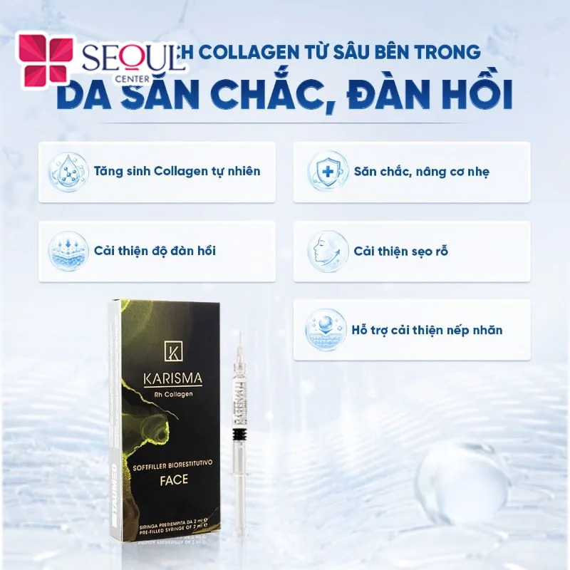 Tiêm B.A.P Karisma – RH Collagen sở hữu nhiều ưu điểm vượt trội, khắc phục nhiều vấn đề về da
