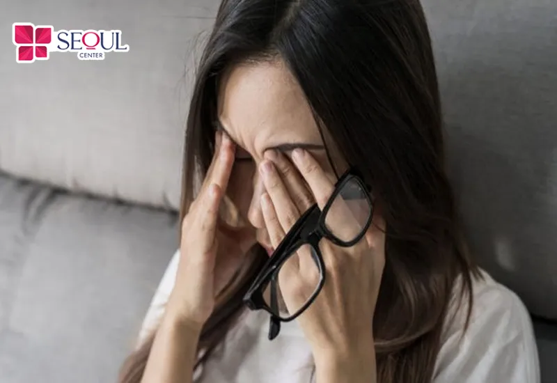 Không nên dụi mắt sau khi cắt mí trên