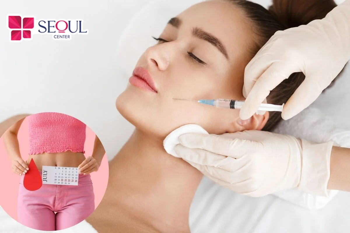 Có kinh nguyệt tiêm filler được không? Không nên tiêm filler khi có kinh nguyệt