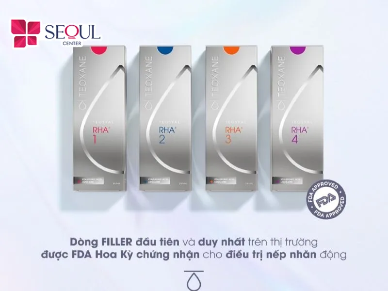 Dòng sản phẩm Teoxane RHA giúp tạo hình tự nhiên cho các vùng da thường xuyên chuyển động