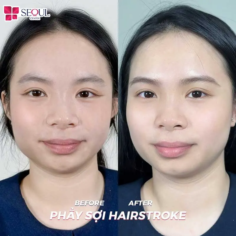 Kỹ thuật Hairstroke tạo sợi mày siêu thực, hiệu ứng sống động, tự nhiên nên được nhiều người yêu thích lựa chọn