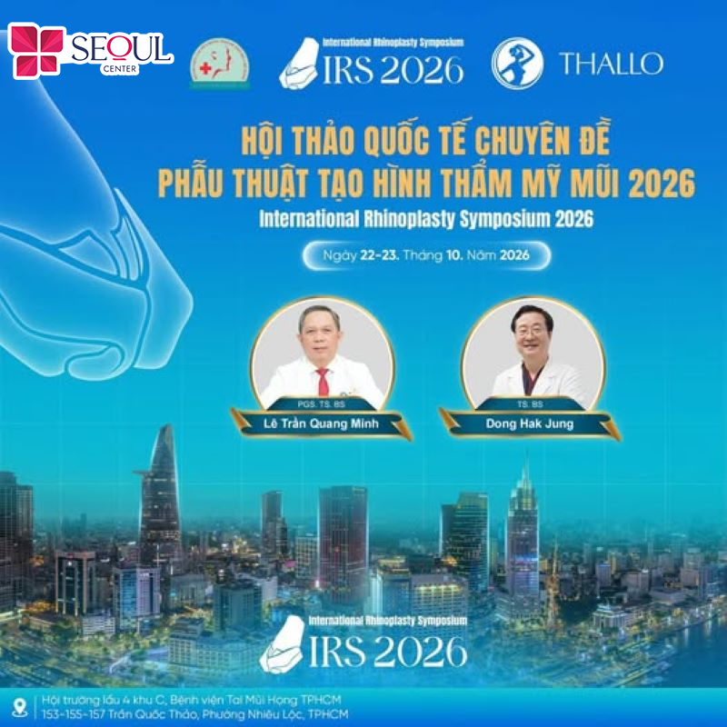 IRS là hội thảo quốc tế chuyên đề phẫu thuật Tạo hình Thẩm mỹ mũi 2026 được phối hợp tổ chức bởi Thallo JSC cùng Bệnh viện Tai Mũi Họng TP.HCM