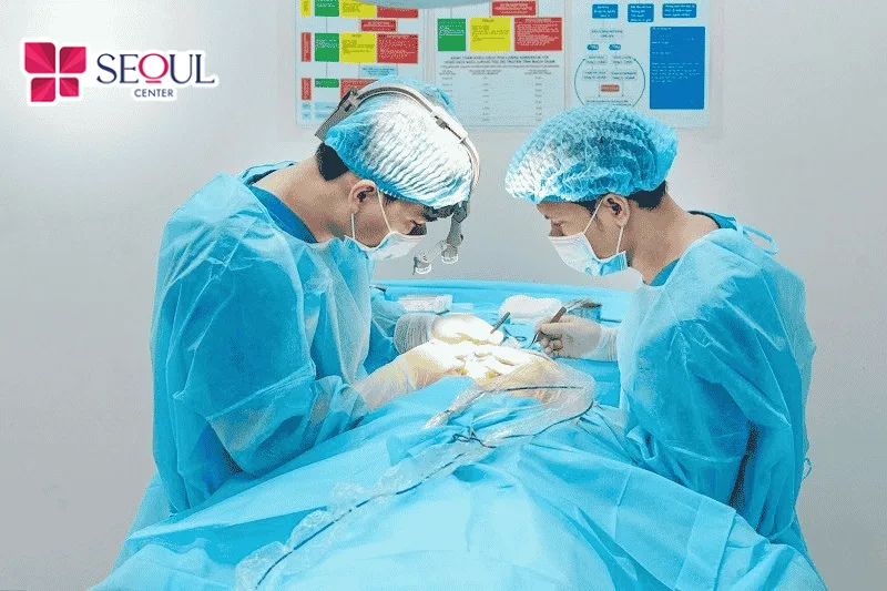 Bác sĩ chuyên khoa trực tiếp thực hiện tiểu phẫu Nâng Cung Chân Mày theo chuẩn an toàn y khoa