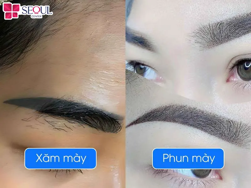 Phun mày mang đến vẻ đẹp tự nhiên và thanh thoát hơn so với kỹ thuật xăm truyền thống