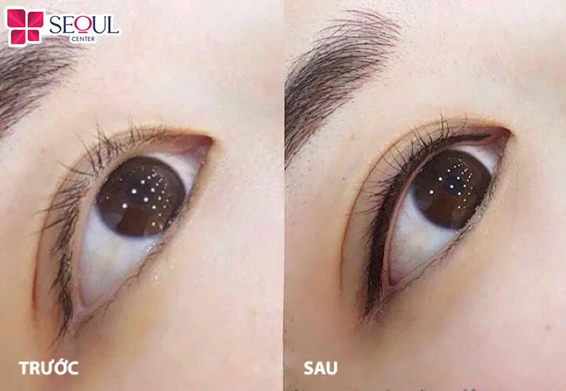 Lựa chọn kiểu phun mí vi chạm mảnh nhẹ giúp đôi mắt giữ được nét trẻ trung tự nhiên