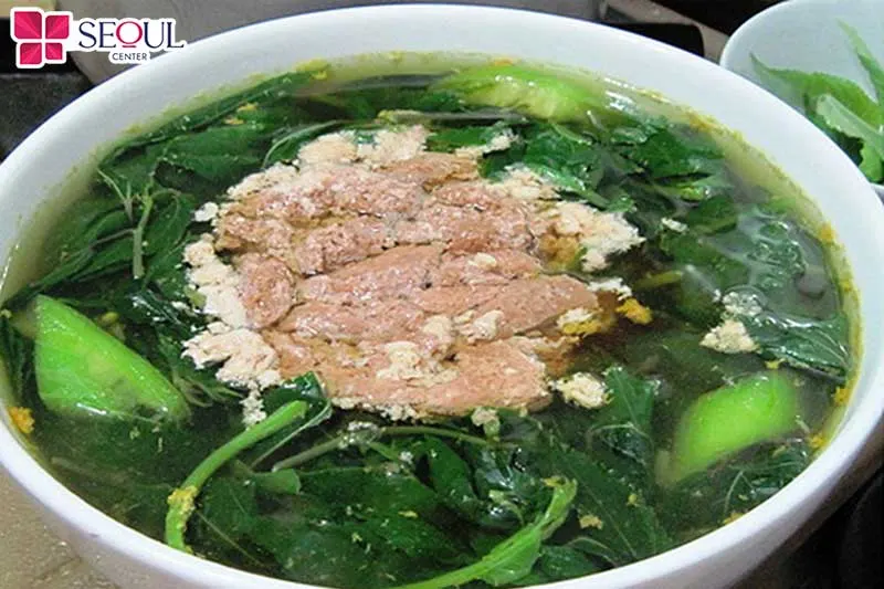 Cua kết hợp với đúng loại rau sẽ tạo thành món canh ngon, ngọt thanh mát tốt cho sức khỏe