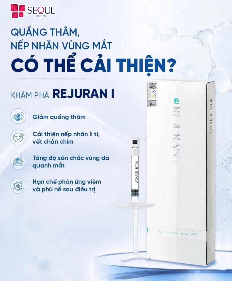 Rejuran I - PN giúp cải thiện quầng thâm, giảm nếp nhăn li ti, tăng độ săn chắc nhờ hoạt chất DOT™ Polynucleotide (PN)