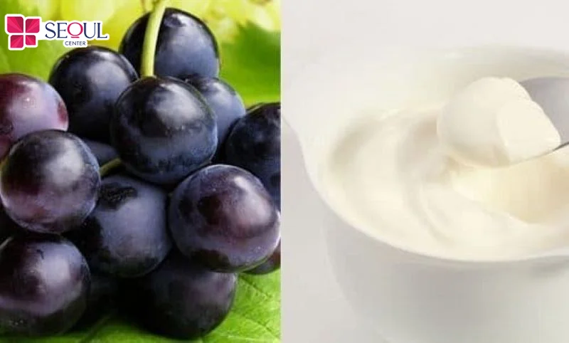 Nho và sữa chua tốt cho người mới nâng mũi ngày 2 đảm bảo dinh dưỡng