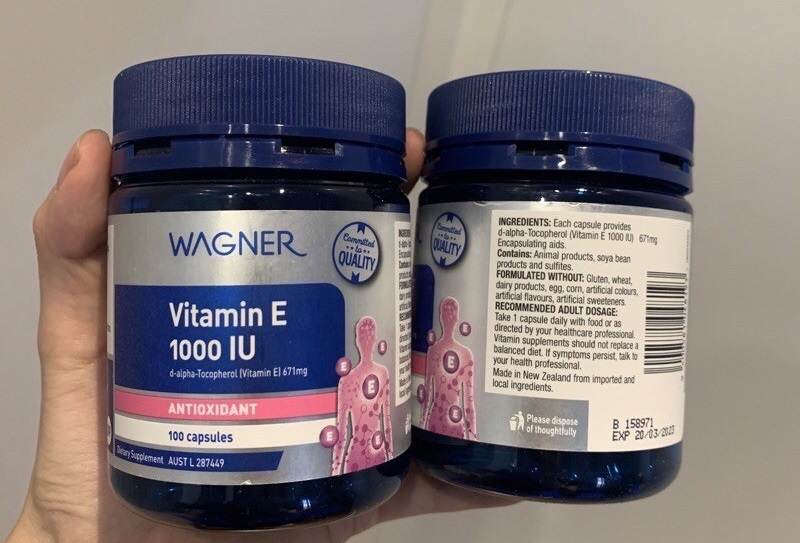 Hàm lượng vitamin E trong sản phẩm này lên đến 1000 IU