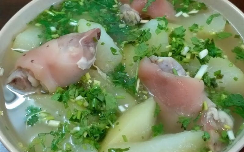 Món giò heo hầm đu đủ cho nhiều giá trị dinh dưỡng cho cơ thể