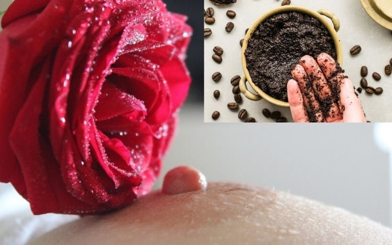 Đắp cà phê lên nhũ hoa giúp làm hồng hiệu quả