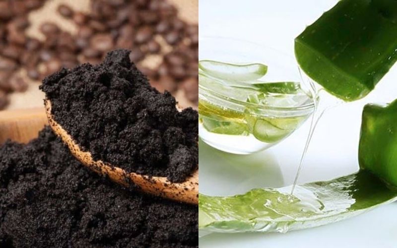 Công thức làm đẹp nhũ hoa bằng cà phê với nha đam