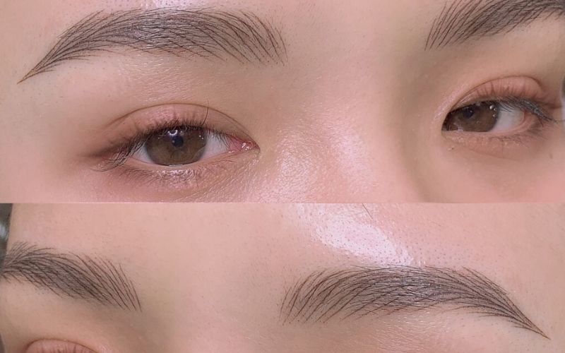 Lông mày có đường nét sắc sảo, đậm nét hơn sau khi phun xăm Lông mày có đường nét sắc sảo, đậm nét hơn sau khi phun xăm