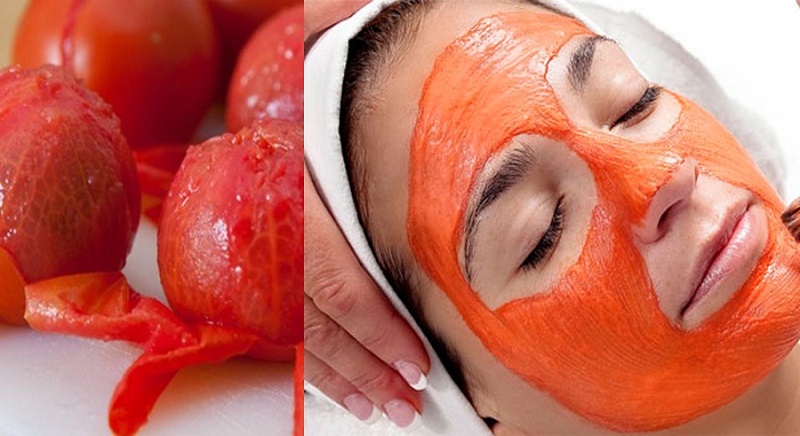 Đắp mặt nạ cà chua giúp cải thiện tình trạng da cháy nắng, thâm sạm da