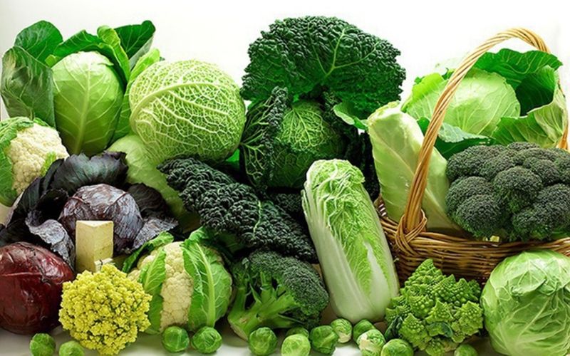 Các loại rau cải chứa ít calo