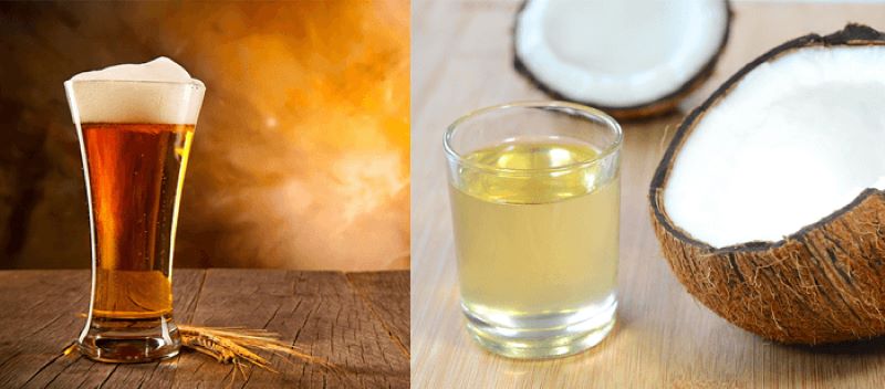 Cách tắm trắng bằng bia kết hợp dầu dừa