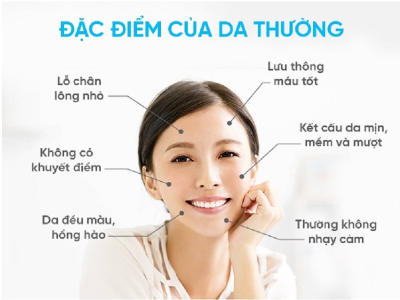 Loại da thường sở hữu những đặc điểm của làn da khỏe đẹp