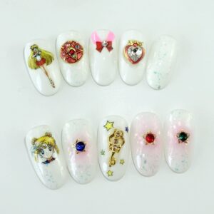 17 mẫu nail hoạt hình đơn giản và dễ thương nhất cho nàng 33 Mẫu nail hoạt hình Bọt biển phù hợp với cô nàng mạnh mẽ