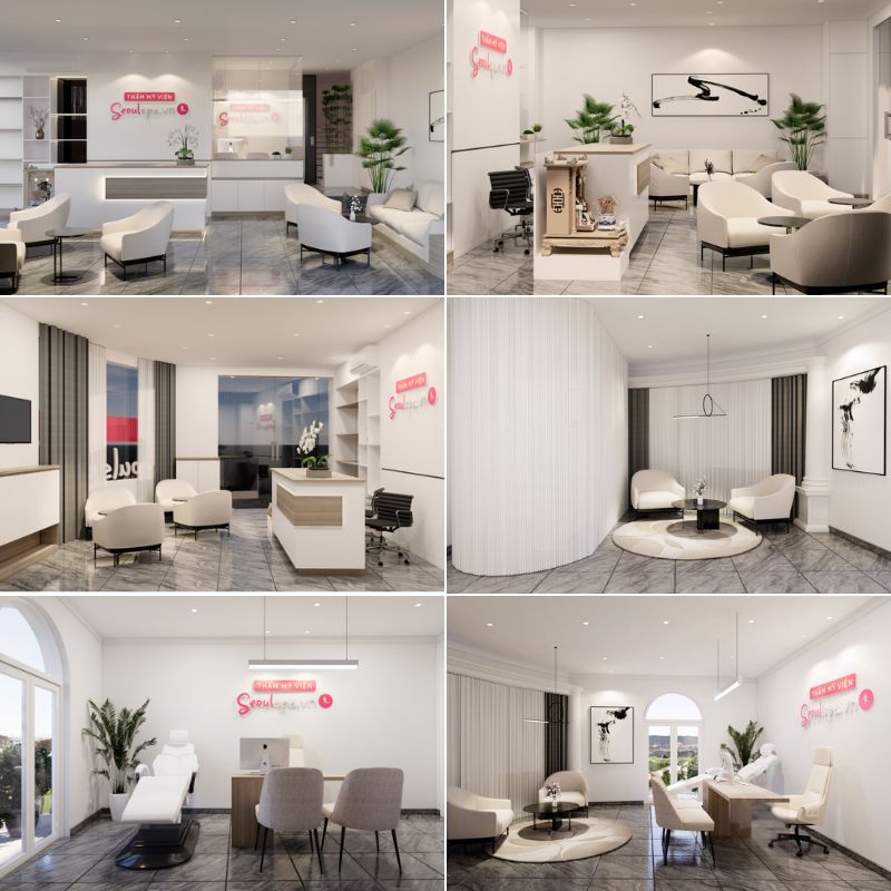 Không gian khang trang, đẳng cấp quốc tế của SeoulSpa.Vn Long Xuyên