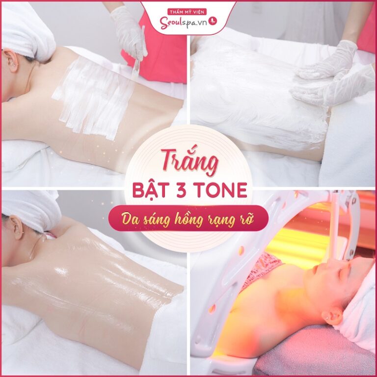 Liệu trình tắm trắng phi thuyền kéo dài 120 phút