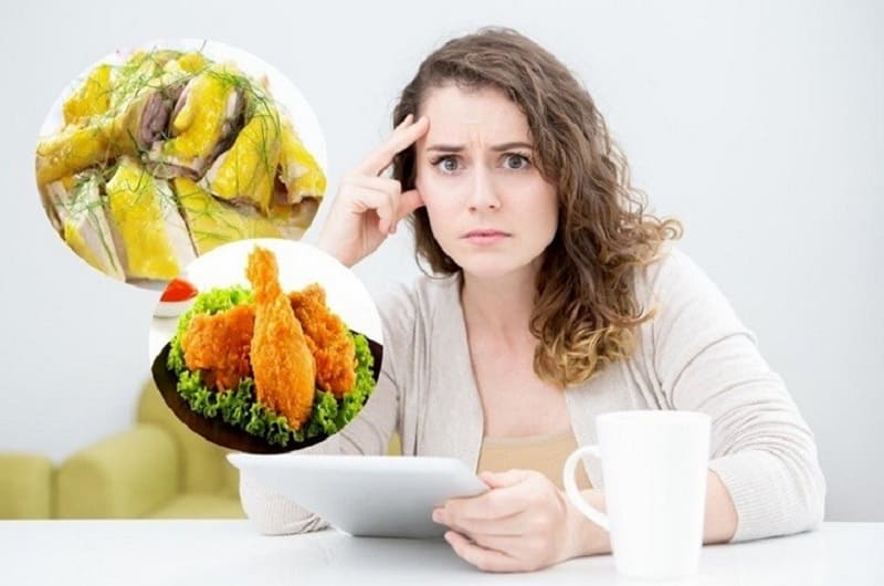 Cắt mí lỡ ăn thịt gà với lượng ít thì không sao