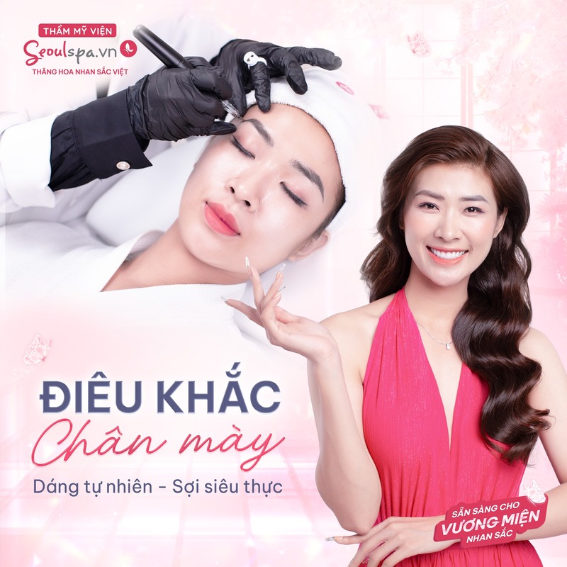 Điêu khắc chân mày là dịch vụ được khách hàng yêu thích tại Thẩm mỹ viện SeoulSpa.Vn