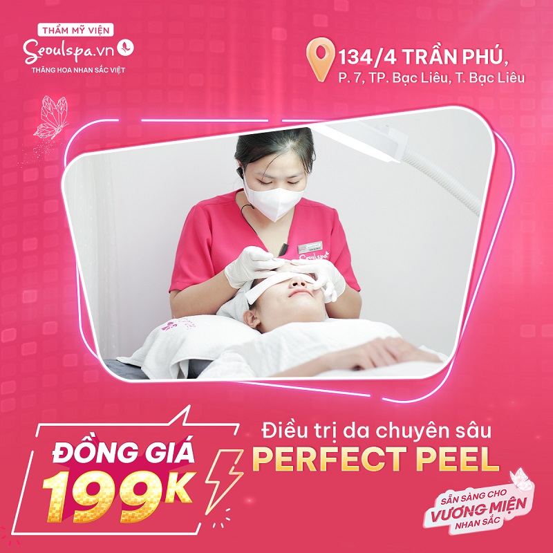 Perfect Peel tái tạo da, loại bỏ tế bào chết, da mềm mịn, căng bóng
