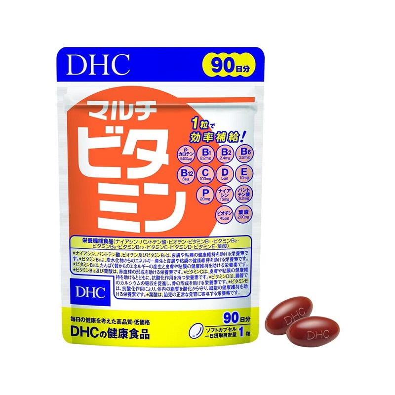 Viên uống tổng hợp DHC của Nhật Bản có thiết kế nhỏ gọn, dễ uống, cơ thể dễ hấp thụ