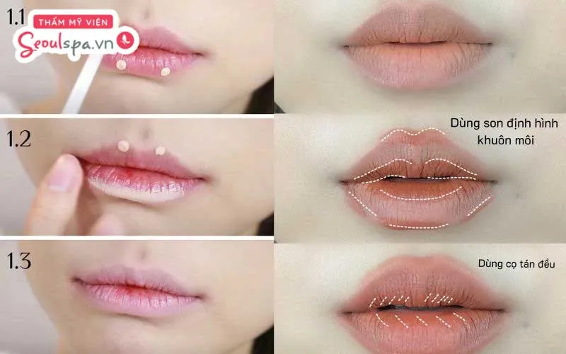 Thực hiện trang điểm đúng cách sẽ giúp môi trên mờ nhạt và tạ hiệu ứng cân đối hơn với môi dưới