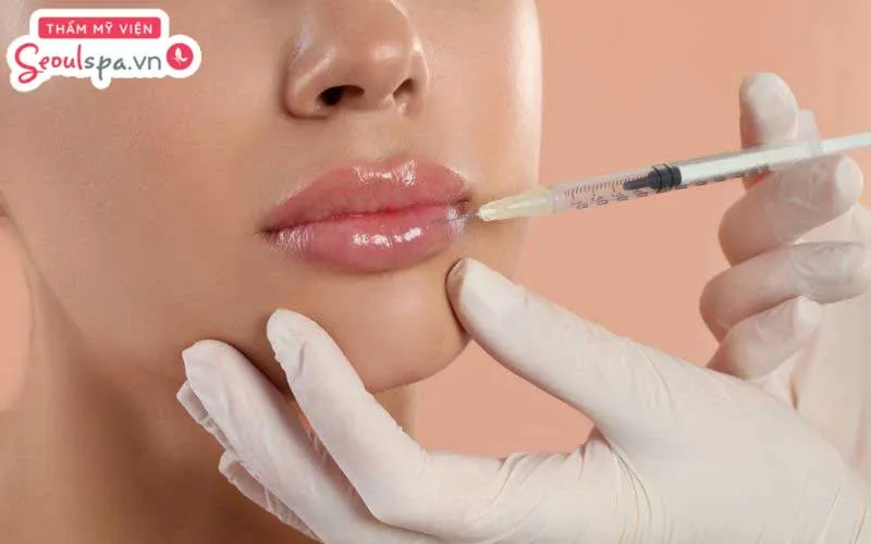 Tiêm filler là một trong những thủ thuật thẩm mỹ tạm thời giúp làm đầy môi dưới và làm cân bằng môi trên với môi dưới