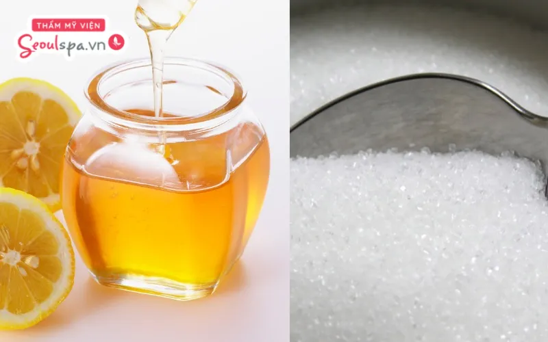 Kết hợp đường, chanh và mật ong không chỉ là công thức tẩy tế bào chết mà còn giúp lông dễ rụng hiệu quả