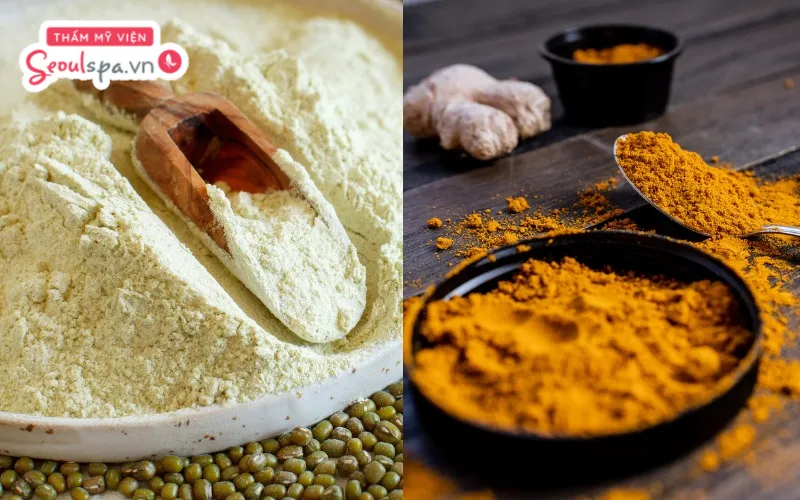 Sử dụng bột đậu xanh và bột nghệ đúng cách có thể giúp làm mềm nang lông và gia tăng hiệu quả loại bỏ lông