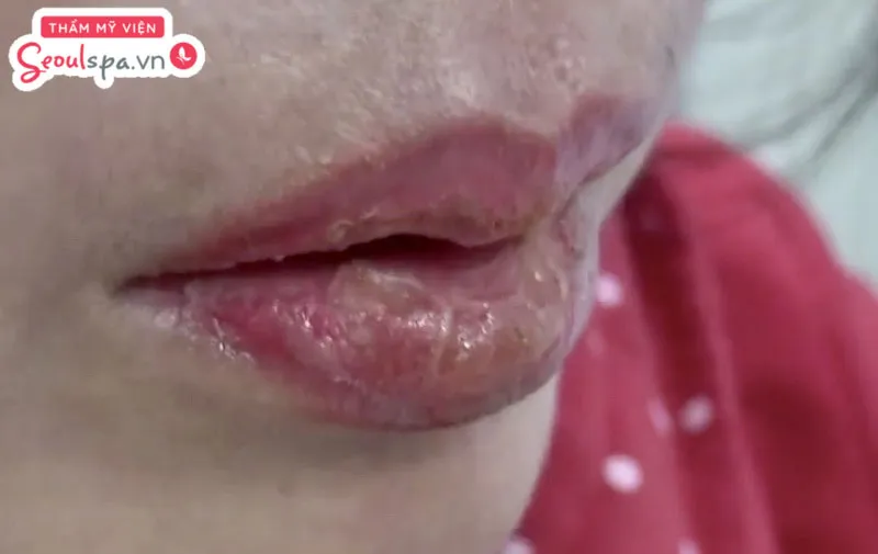 Phun môi có thể tiềm ẩn rủi ro dị ứng mực xăm hoặc nhiễm trùng nếu quy trình thực hiện không đảm bảo kỹ thuật