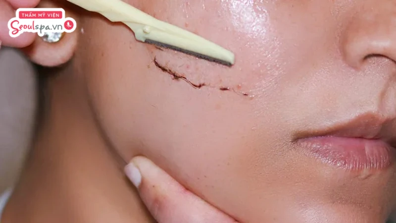 Lựa chọn phương pháp loại bỏ lông mặt phù hợp và thực hiện với thao tác nhẹ nhàng là lưu ý quan trọng để giảm nguy cơ tổn thương da